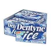 DENTYNE ICE Sugarless Gum, Peppermint Flavor, 16 Pieces/Pack, PK9 00 12546 31254 00